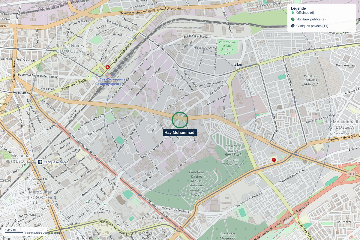 Carte du quartier Hay Mohammadi